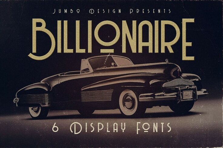 View Information about Billionaire Art Deco Display Font